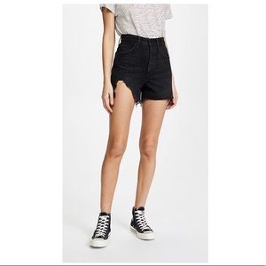 AGOLDE The Dee Ultra High Rise Black Shorts